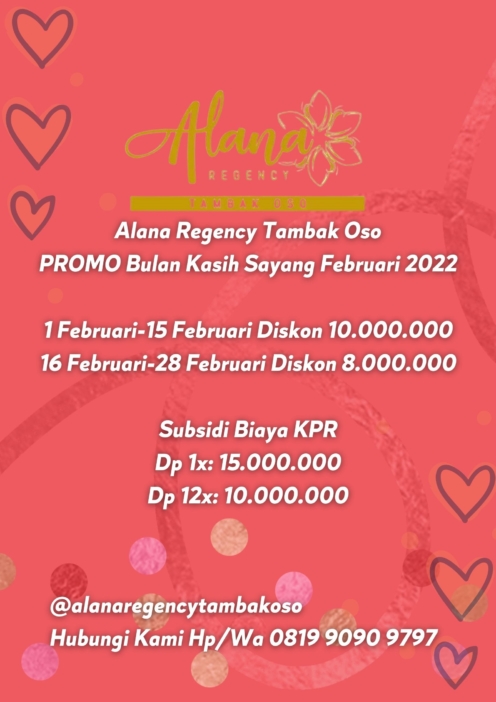 Alana Regency Tambak Oso Promo Terbaru Gebyar Property